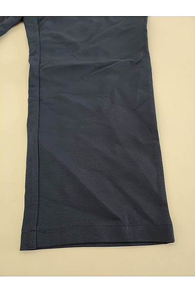 fiora blue Modré volnočasové kalhoty s kapsami a pružným pasem Velikost DE 52 | fiora blue | obrázek 3