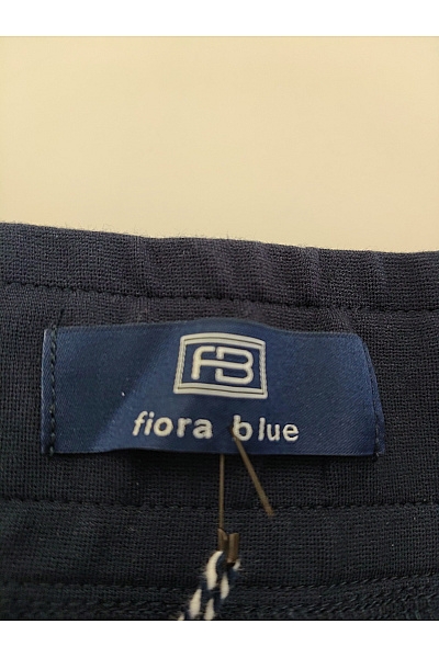 fiora blue Modré volnočasové kalhoty s kapsami a pružným pasem Velikost DE 52 | fiora blue | obrázek 6