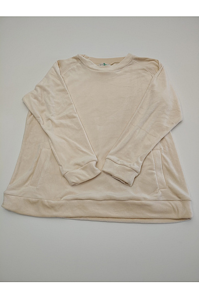 HELENA VERA Béžový dámský domácí komplet oversized volný Vel. 48 | HELENA VERA | obrázek 6