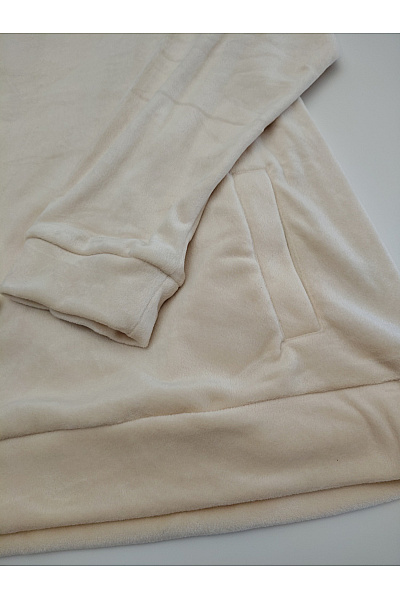 HELENA VERA Béžový dámský domácí komplet oversized volný Vel. 48 | HELENA VERA | obrázek 7