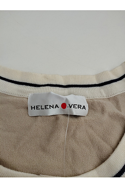 HELENA VERA Béžový pletený kardigan na knoflíky Vel. DE 52 | HELENA VERA | obrázek 6