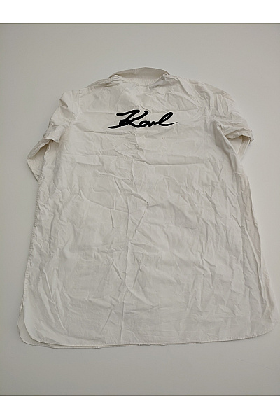 Karl Lagerfeld Béžová bavlněná košile oversized Velikost EU 40 | Karl Lagerfeld | obrázek 7