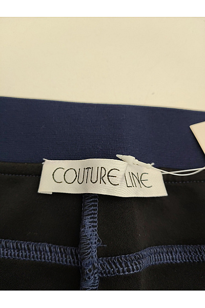 COUTURE LINE Modré dámské tepláky s leopardím vzorem a kapsami Velikost DE 52 | COUTURE LINE | obrázek 5