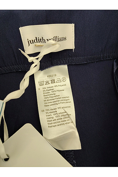 Judith Williams Modré elegantní společenské kalhoty s lampasem Vel. 19 | Judith Williams | obrázek 7