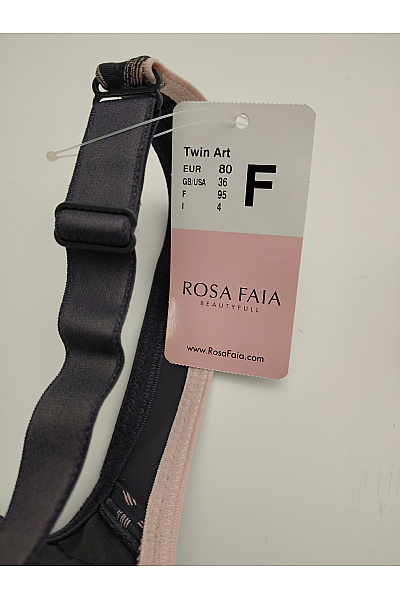 ROSA FAIA Černobílá kosticová podprsenka se širokými ramínky Velikost EU 80F | ROSA FAIA | obrázek 6