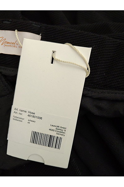 MERCER AMSTERDAM Černé elegantní společenské kalhoty s puky Vel. DE 44 | MERCER AMSTERDAM | obrázek 8