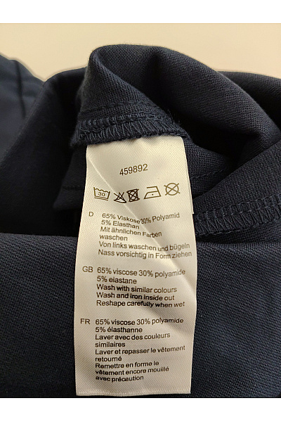 PFEFFINGER Černé dámské elegantní rovné kalhoty s vysokým pasem Velikost DE 38 | PFEFFINGER | obrázek 8