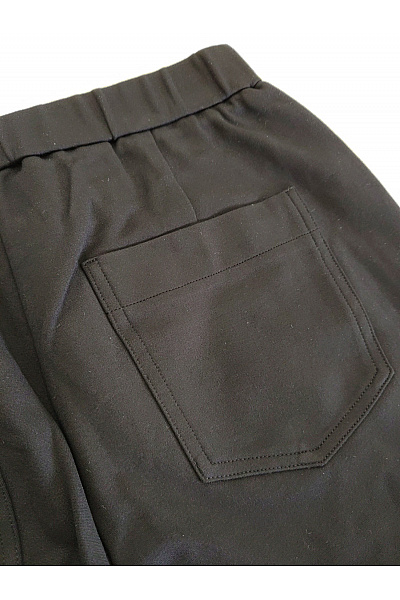 COUTURE LINE Černé dámské kalhoty s lampasem rovné elegantní Vel. DE 38 | COUTURE LINE | obrázek 4