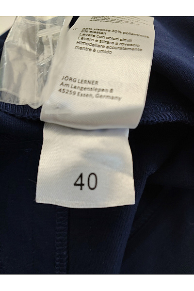 Judith Williams Modré elegantní společenské kalhoty s puky Velikost IT 40 | Judith Williams | obrázek 9