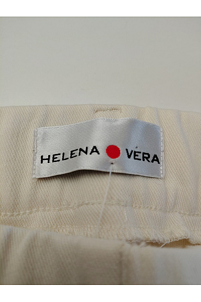 HELENA VERA Bavlněné béžové kalhoty s puky a vysokým pasem Vel. DE 40/42 | HELENA VERA | obrázek 9