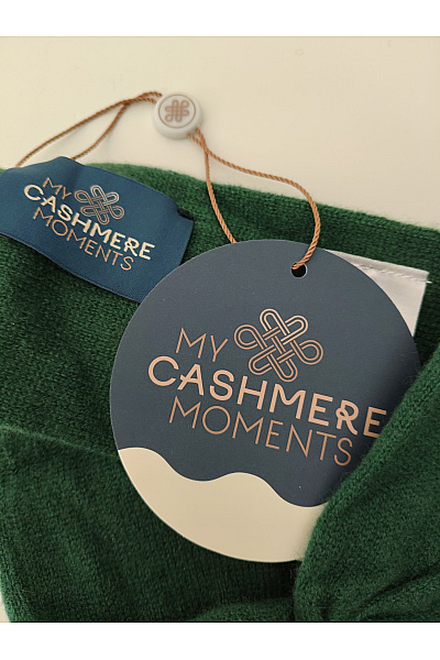 MY CASHERE MOMENTS Zelená kašmírová čelenka s uzlem Vel. DE one size | MY CASHERE MOMENTS | obrázek 6
