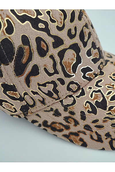 PFEFFINGER Dámská kšiltovka s leopardím vzorem a zlatým metalickým efektem | PFEFFINGER | obrázek 3