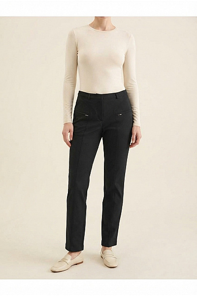 COUTURE LINE Černé Elegantní Kalhoty S Kapsami Vel. DE 23