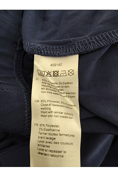 COUTURE LINE Modré volné kalhoty pro plnoštíhlé s kapsami Vel. DE 52 | COUTURE LINE | obrázek 7