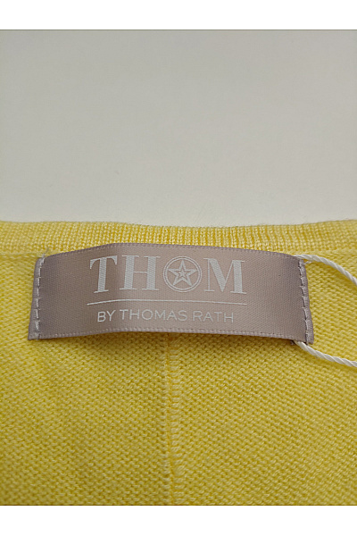THOM By Thomas Rath Žlutý pletený pulovr s třásněmi oversized Velikost DE 44 | THOM By Thomas Rath | obrázek 8