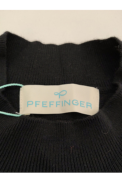 PFEFFINGER Černý dámský pulovr se stojáčkem elegantní basic Vel. EU 46 | PFEFFINGER | obrázek 8