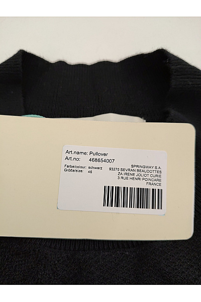 PFEFFINGER Černý dámský pulovr se stojáčkem elegantní basic Vel. EU 46 | PFEFFINGER | obrázek 9