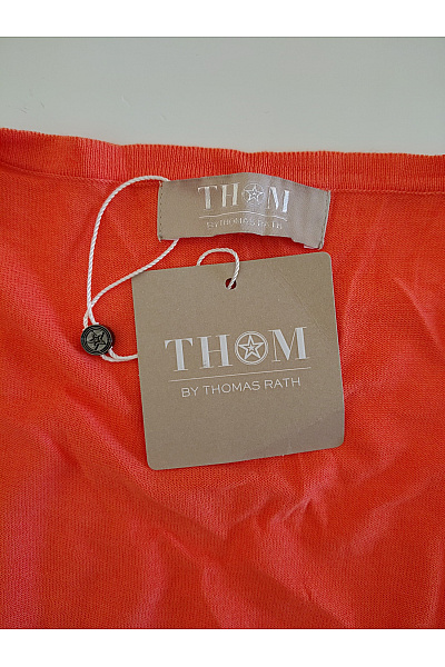 THOM By Thomas Rath Dámský oranžový pletený kardigan dlouhý bavlněný Velikost DE 40 | THOM By Thomas Rath | obrázek 6