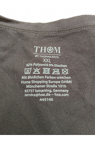THOM By Thomas Rath Černé dámské basic tílko bez rukávů s kulatým výstřihem Velikost EU XXL | THOM By Thomas Rath | obrázek 6