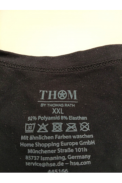 THOM By Thomas Rath Černé dámské basic tílko bez rukávů s kulatým výstřihem Velikost EU XXL | THOM By Thomas Rath | obrázek 7