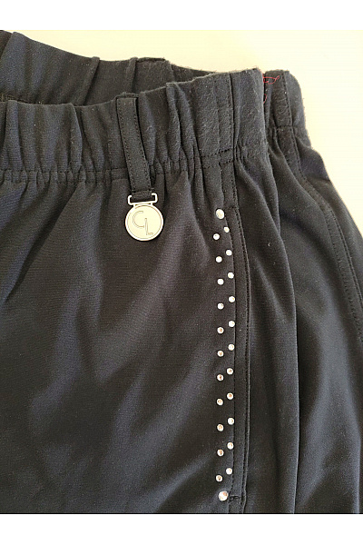 COUTURE LINE Černé široké kalhoty s lampasem Vel. DE 40 | COUTURE LINE | obrázek 4