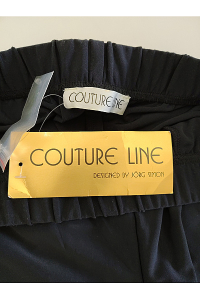 COUTURE LINE Černé široké kalhoty s lampasem Vel. DE 40 | COUTURE LINE | obrázek 5