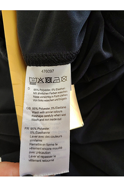 COUTURE LINE Černé široké kalhoty s lampasem Vel. DE 40 | COUTURE LINE | obrázek 7