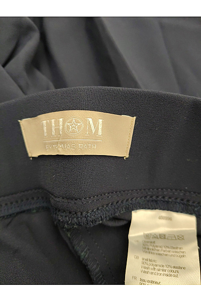 Černé široké kalhoty s vysokým pasem Vel. US 22 | Unimoda | obrázek 8