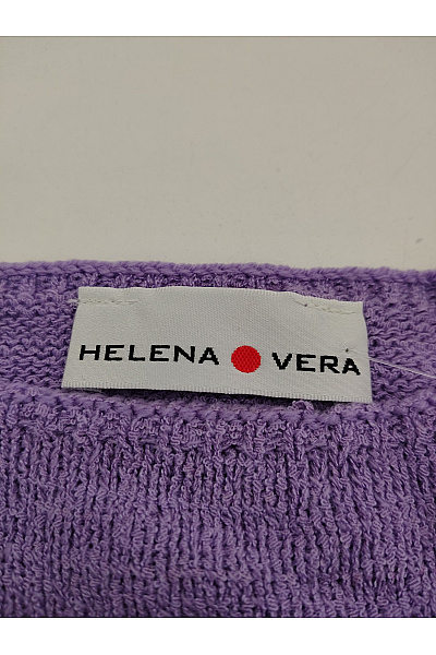 HELENA VERA Fialový pletený dámský pulovr s lodičkovým výstřihem a krátkým rukávem Vel. DE 44 | HELENA VERA | obrázek 7