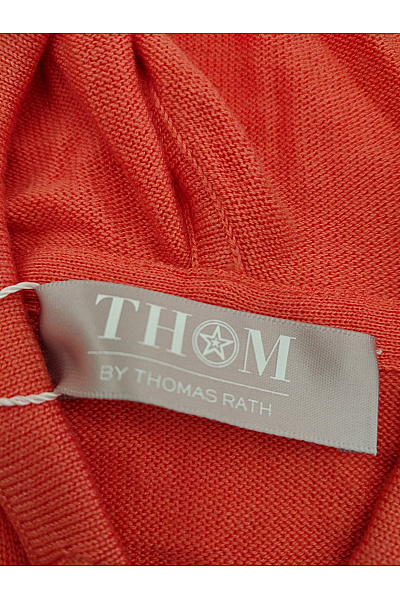 THOM By Thomas Rath Červený pletený dámský svetr s kapucí Velikost DE 44 | THOM By Thomas Rath | obrázek 8