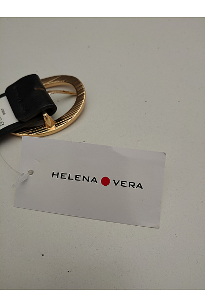 HELENA VERA Černý dámský pásek se zlatou sponou smart casual Vel. DE 44/46 | HELENA VERA | obrázek 5