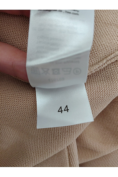 C'est tout Béžové úpletové široké kalhoty s kapsami Vel. DE 44 | C'est tout | obrázek 8