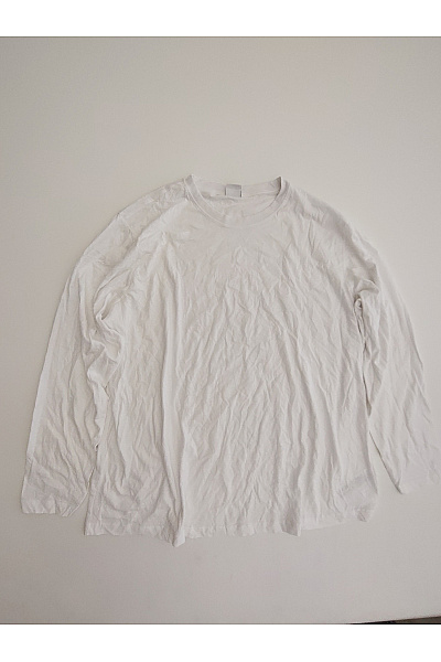 URBAN CLASSICS Bílé Pánské Bavlněné Tričko S Dlouhým Rukávem Basic Vel. EU 4XL