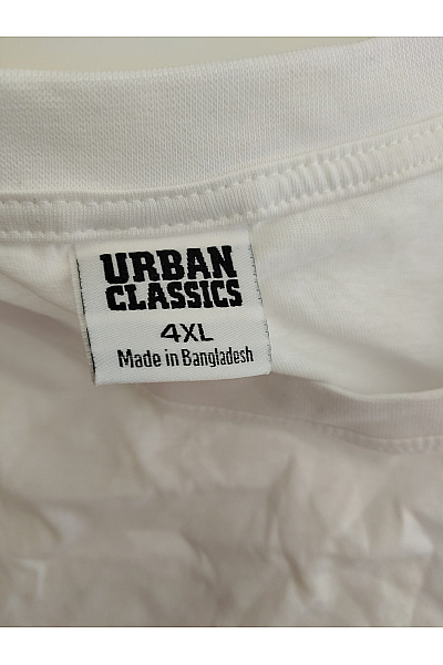 URBAN CLASSICS Bílé pánské bavlněné tričko s dlouhým rukávem basic Vel. EU 4XL | URBAN CLASSICS | obrázek 6