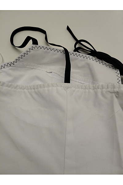 boohoo Bílé dámské tílko crop top s mašlí Velikost EU 44 | boohoo | obrázek 6