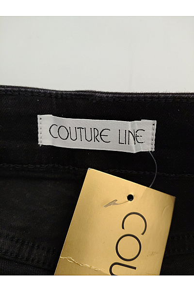 COUTURE LINE Černé bavlněné džíny s kamínky rovné Vel. DE 38 | COUTURE LINE | obrázek 6