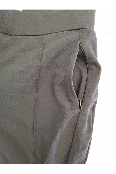 PFEFFINGER Černé elegantní společenské kalhoty s vysokým pasem a puky Velikost DE 36 | PFEFFINGER | obrázek 4