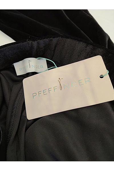 PFEFFINGER Černé dámské sametové tepláky jogger Vel. DE 38 | PFEFFINGER | obrázek 7