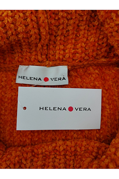 HELENA VERA Oranžový pruhovaný pletený rolák Vel. DE 46 | HELENA VERA | obrázek 7