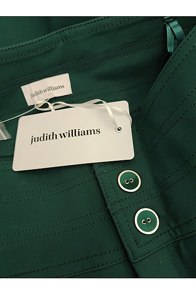 Judith Williams Zelené elegantní kalhoty s vysokým pasem a knoflíky Velikost DE 40 | Judith Williams | obrázek 7