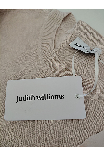 Judith Williams Béžový pletený pulovr s knoflíky a košilovou vsadkou Velikost DE 48 | Judith Williams | obrázek 7