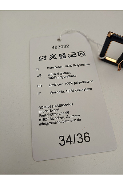 Černý dámský pásek smart casual Velikost 34/36 | Unimoda | obrázek 6
