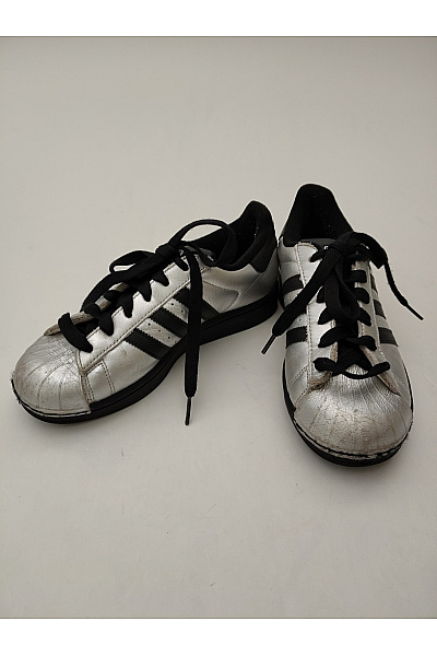 ADIDAS Tenisky Superstar Stříbrné Velikost 37 1/2