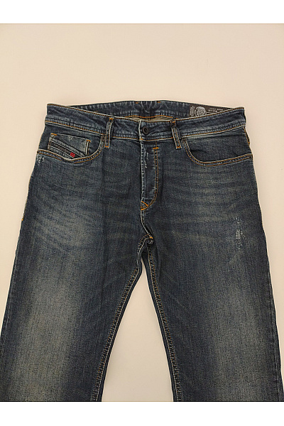 DIESEL Pánské modré bavlněné džíny slim fit seprané Vel. 32 | DIESEL | obrázek 4