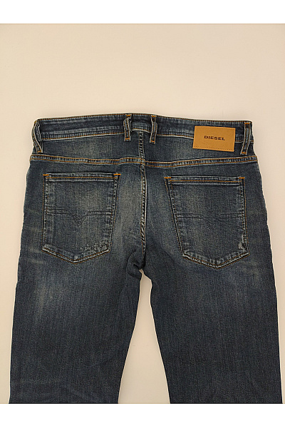 DIESEL Pánské modré bavlněné džíny slim fit seprané Vel. 32 | DIESEL | obrázek 10
