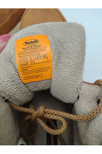 DOCKERS Pánské hnědé kotníkové zimní zateplené šněrovací boty s kožíškem Vel. EU 47 | DOCKERS | obrázek 3