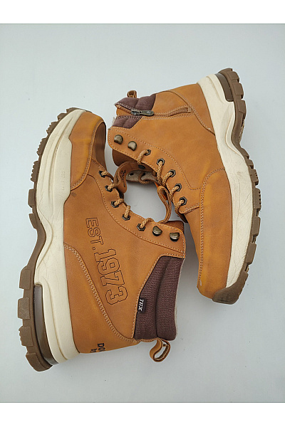 DOCKERS Pánské hnědé kotníkové zimní zateplené šněrovací boty s kožíškem Vel. EU 47 | DOCKERS | obrázek 9