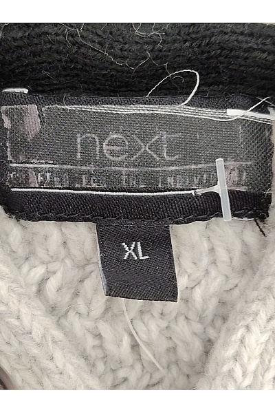Next Pánský béžový pletený pulovr s límcem a knoflíky Vel. XL | Next | obrázek 7