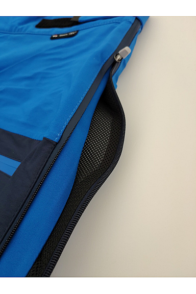 MAUL SPORTS Modré lyžařské kalhoty s kšandami a kapsami na stehnech Vel. EU 48 | MAUL SPORTS | obrázek 4