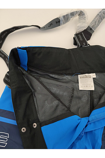 MAUL SPORTS Modré lyžařské kalhoty s kšandami a kapsami na stehnech Vel. EU 48 | MAUL SPORTS | obrázek 10